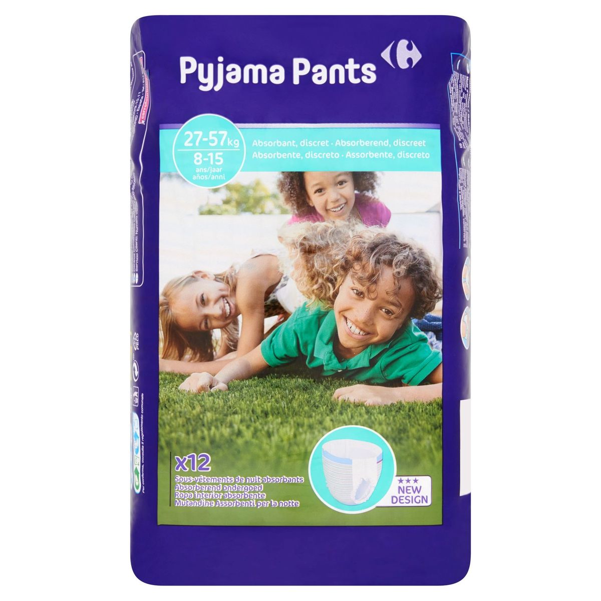 Carrefour Pyjama Pants 8-15 Ans 27-57 kg 12 Pièces
