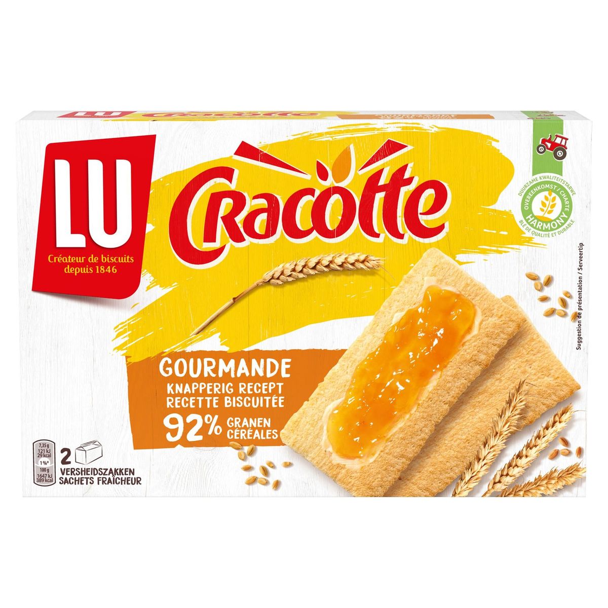 LU Cracotte Gourmande Recette Biscuitée 250 g