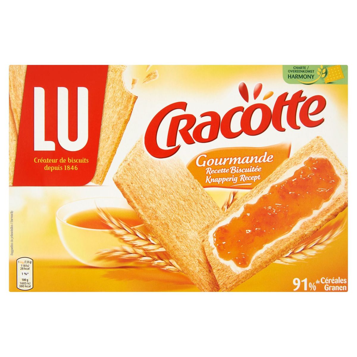LU Cracotte Gourmande Recette Biscuitée 250 g