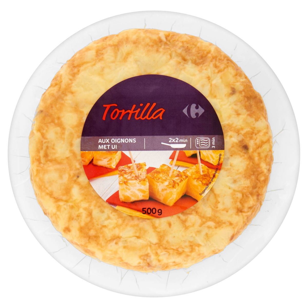 Carrefour Tortilla met Ui 500 g