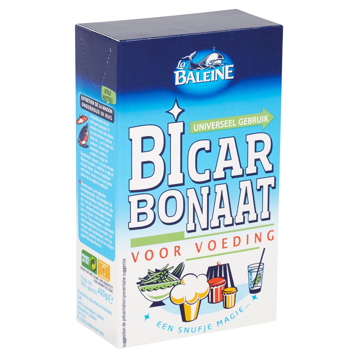 La Baleine Bicarbonate Alimentaire 800 g : : Epicerie