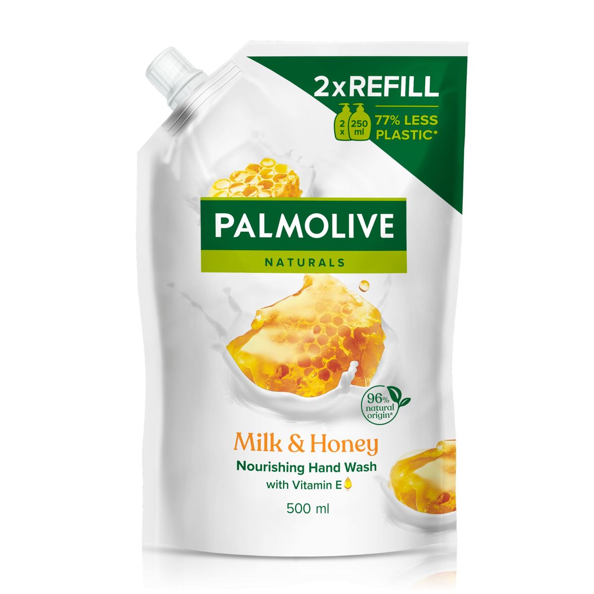 Palmolive Naturals Milk & Honey Vloeibare Handzeep Eco-Navulling 500ml