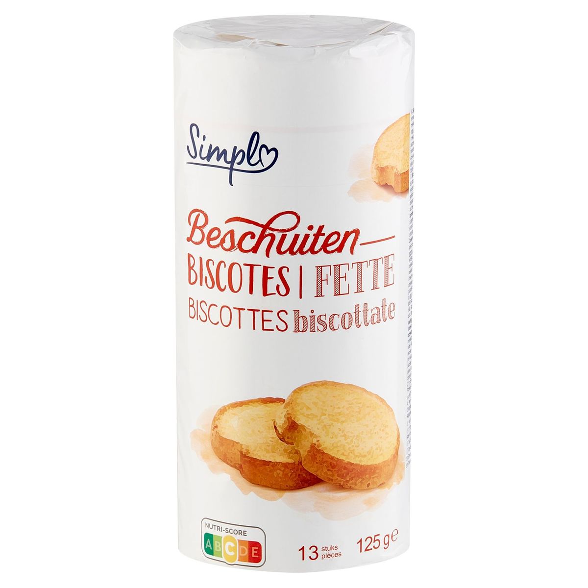 Simpl Biscottes 13 Pièces 125 g