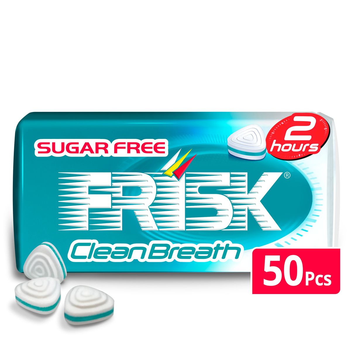 Frisk Clean Breath Intense Mint Sugarfree 50 Mints 35 g