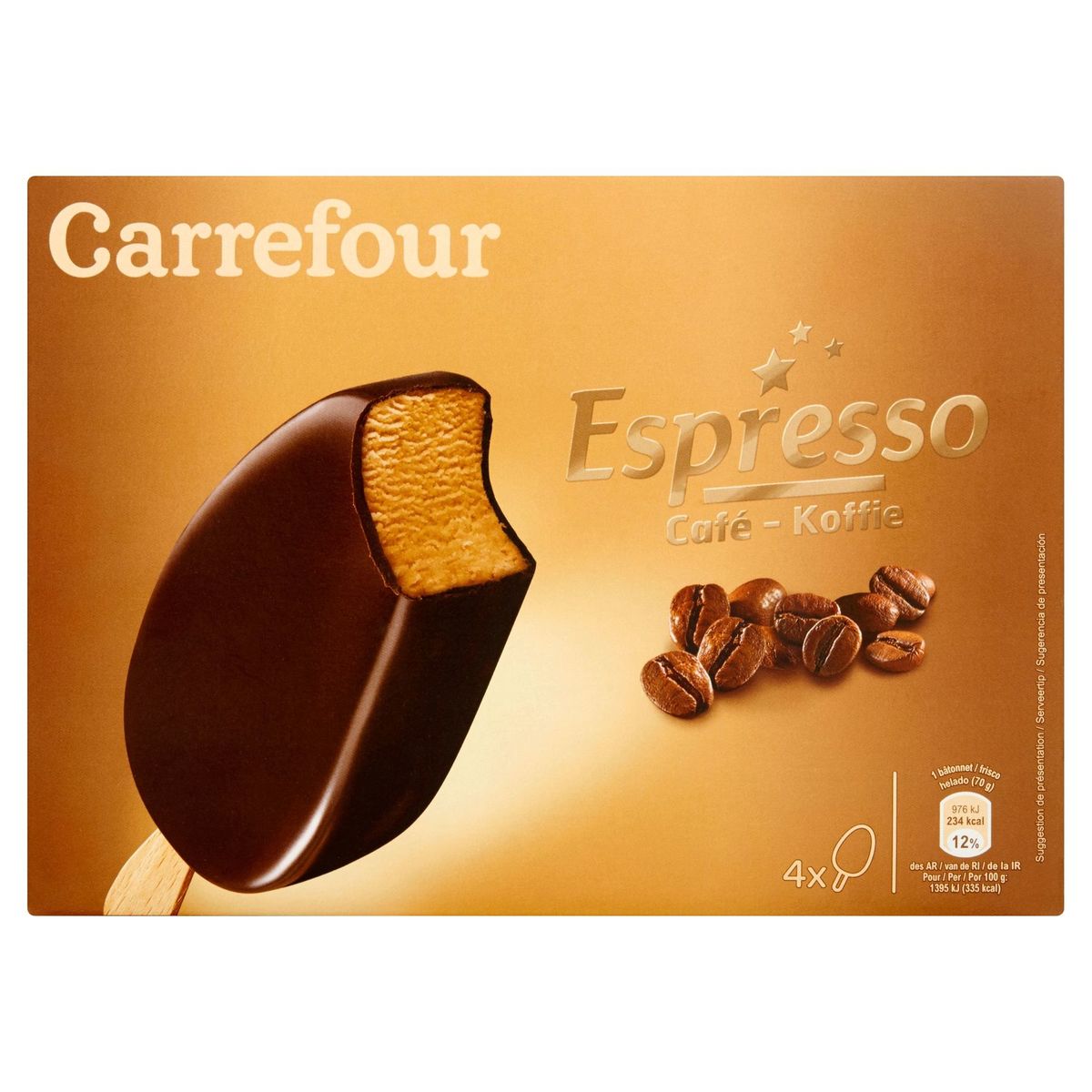 Carrefour Espresso Koffie 4 x 70 g