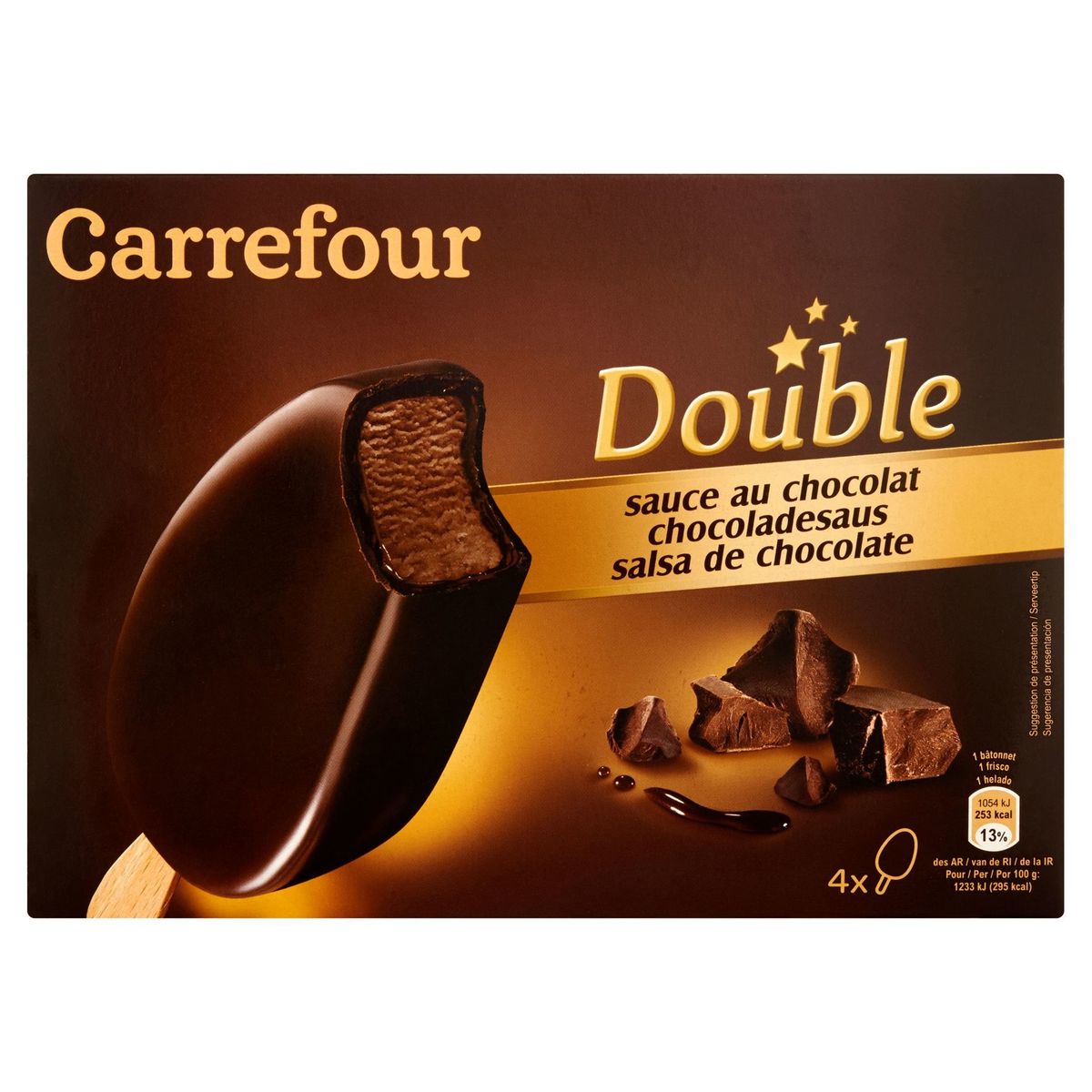 Carrefour Double Sauce Chocolat 4 pc