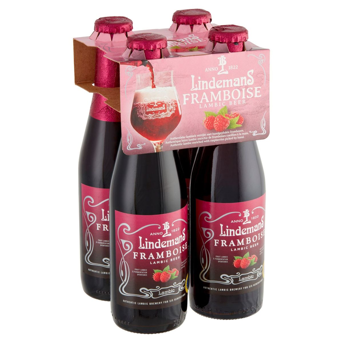 Lindemans Framboise Lambic Beer Bouteilles 4 x 250 ml
