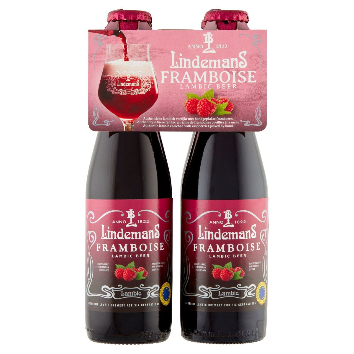 Lindemans Framboise Lambic Beer Bouteilles 4 x 250 ml