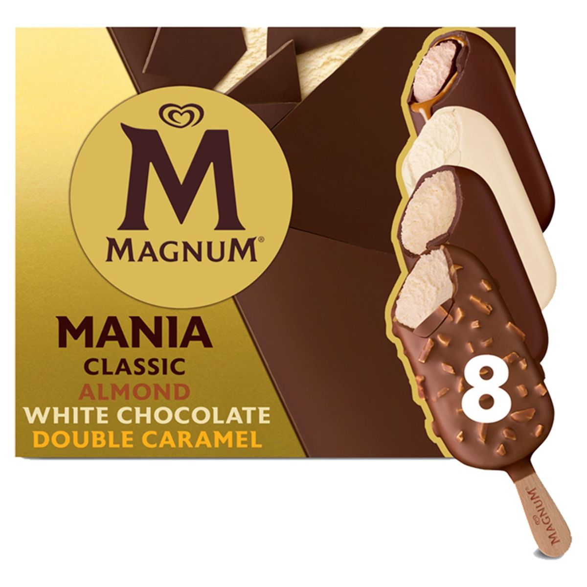 Magnum Ola Multipack Ijs Classic, Almond, White, Caramel 2 x 88 ml