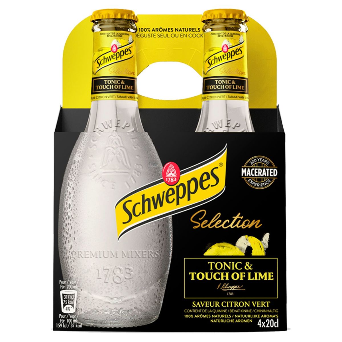 Schweppes Selection Touch of Lime 4 x 20 cl
