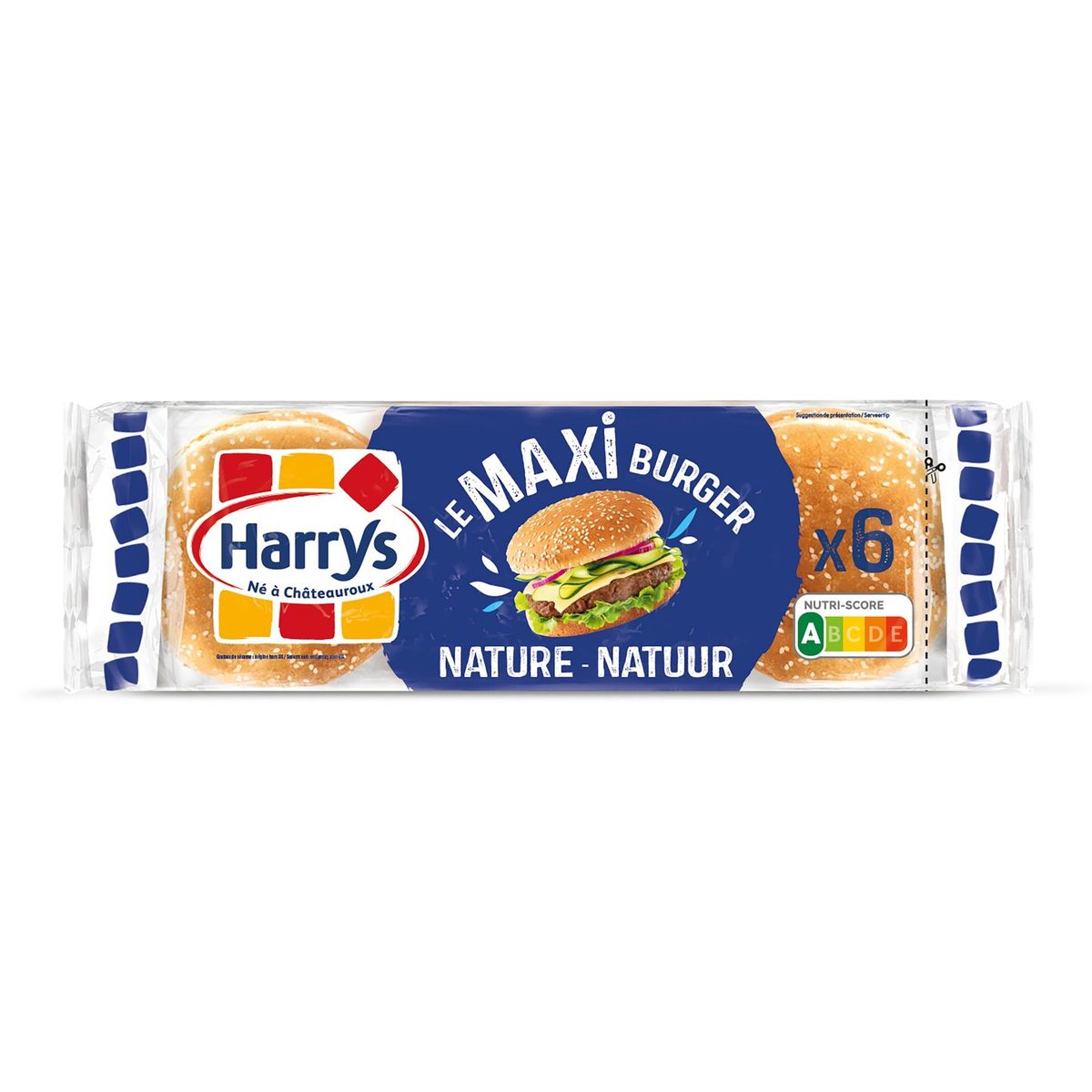 Harrys Le Moment Burger Sesam 6 Stuks 510 g