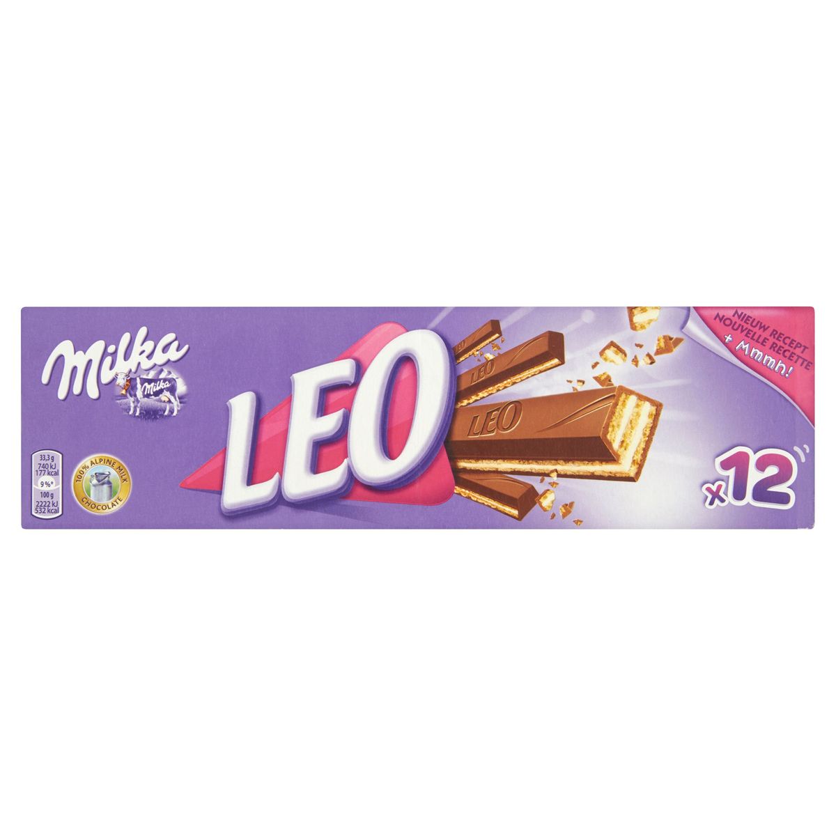 Milka LEO Gaufrette de Chocolat au Lait 12 x 33.3 g