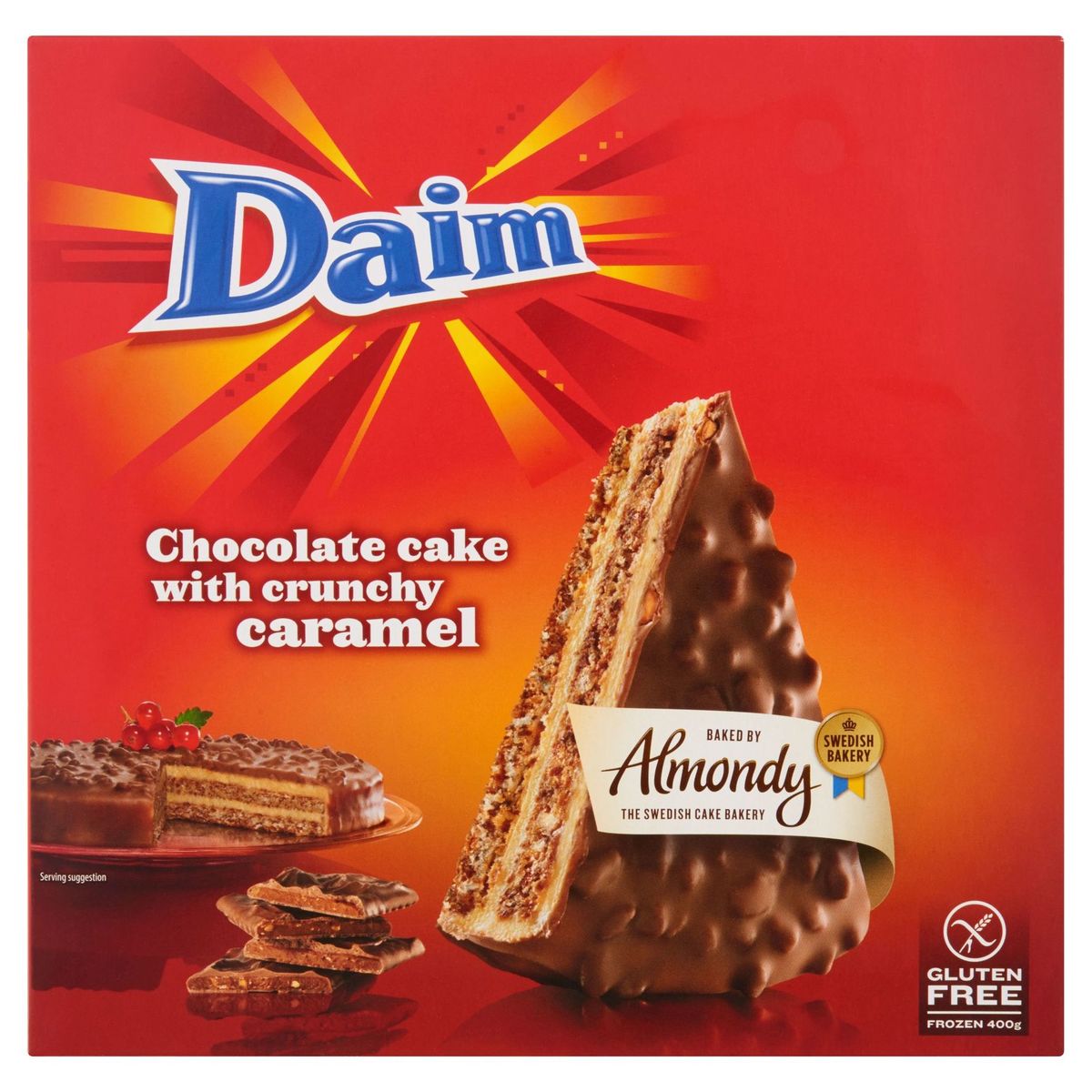 Almondy Daim Chocolate Cake With Crunchy Caramel 400 G Carrefour Site