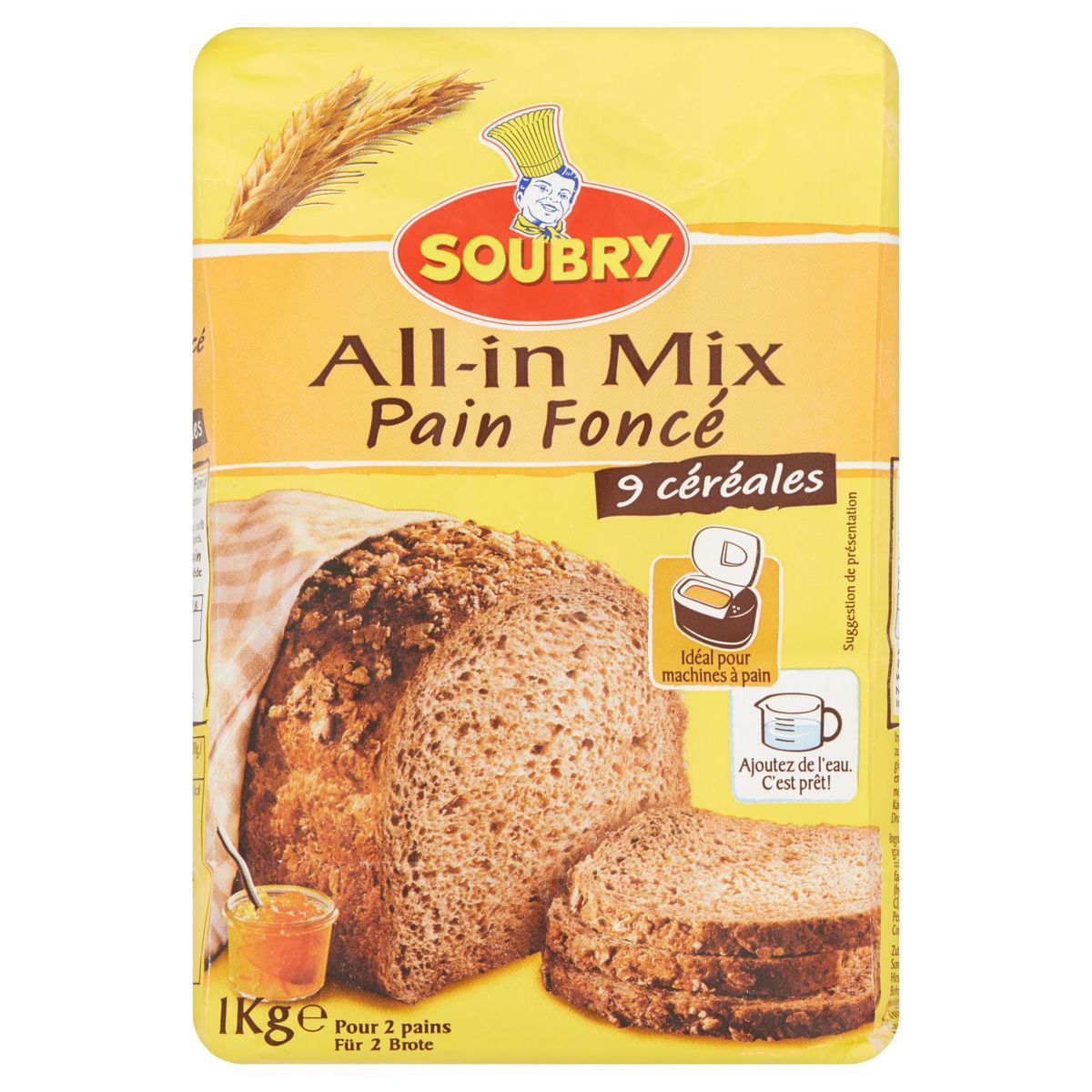 Soubry All-in Mix Pain Foncé 1 kg