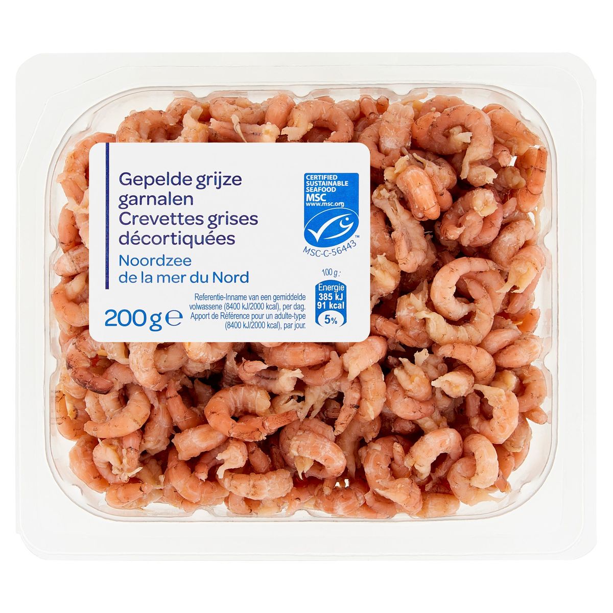 Crevettes Grises Décortiquées de la Mer du Nord 200 g
