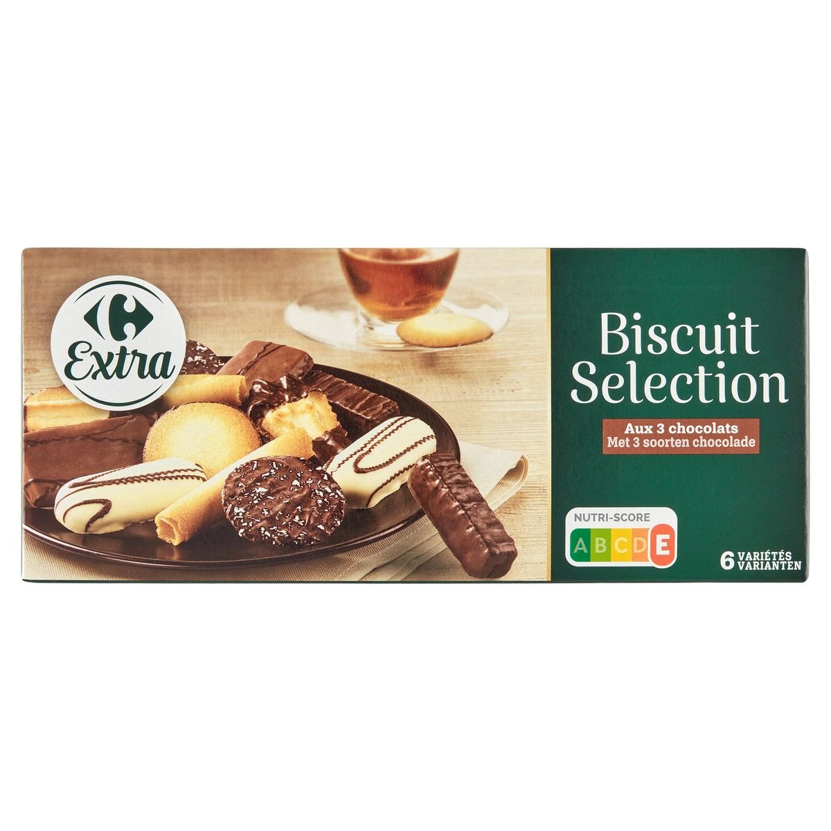 Carrefour Extra Biscuit Selection aux 3 Chocolats 200 g