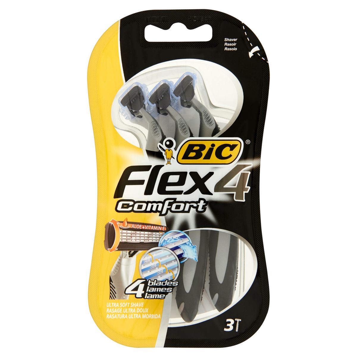 Bic Flex 4 Comfort Scheermes 3 Stuks