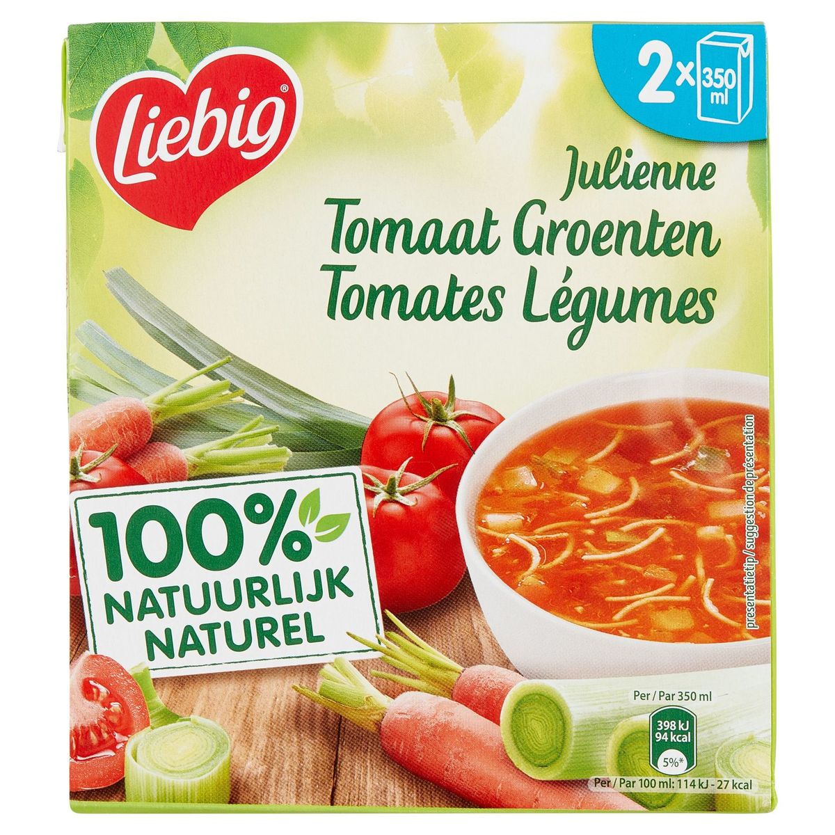 Liebig Julienne Tomates Légumes 2 x 350 ml
