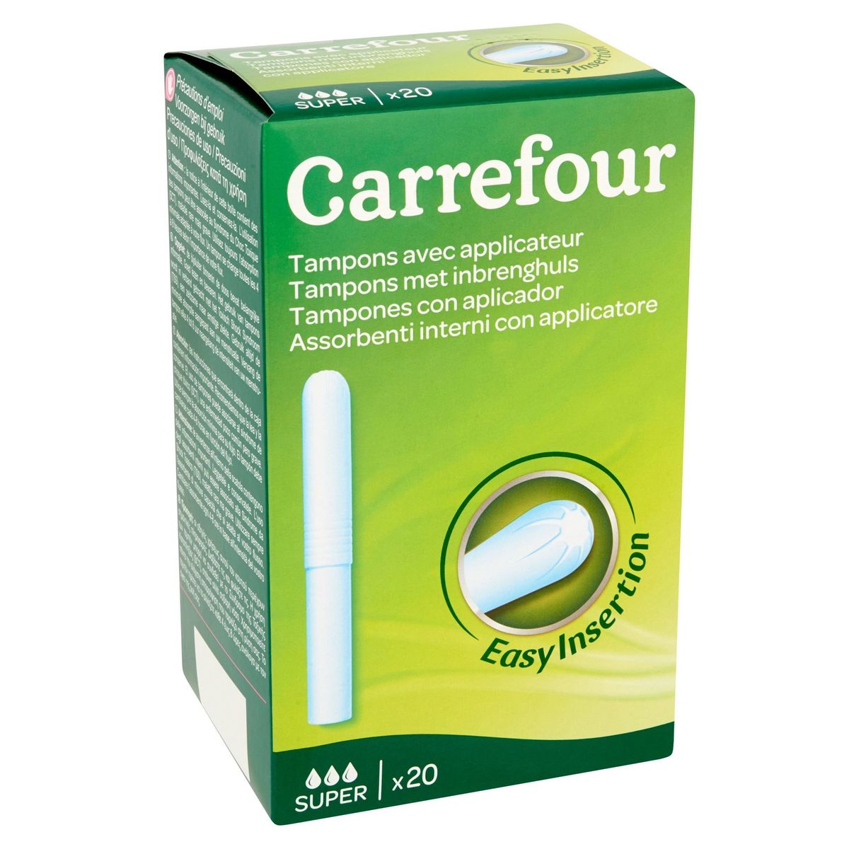 Carrefour Tampons avec Applicateur Super x 20
