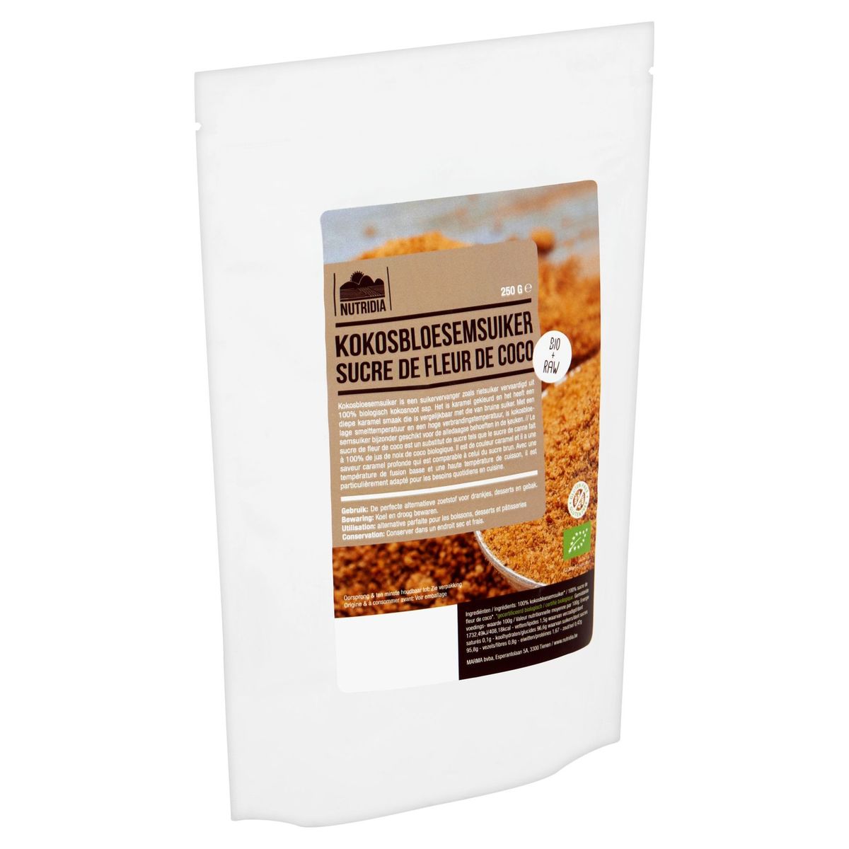 Nutridia Bio + Raw Kokosbloesemsuiker 250 g