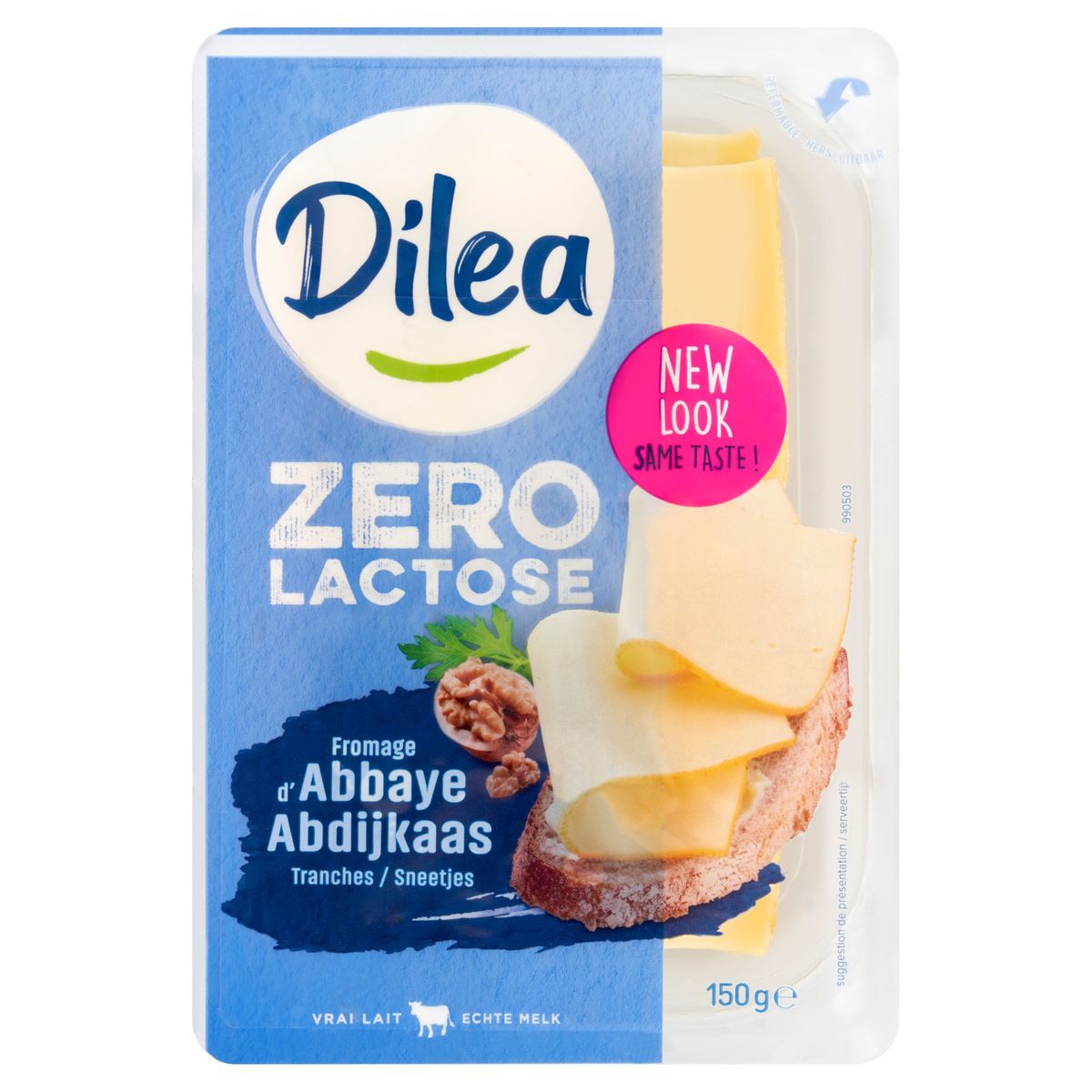 Dilea Zero Lactose Fromage d'Abbaye Tranches 150 g