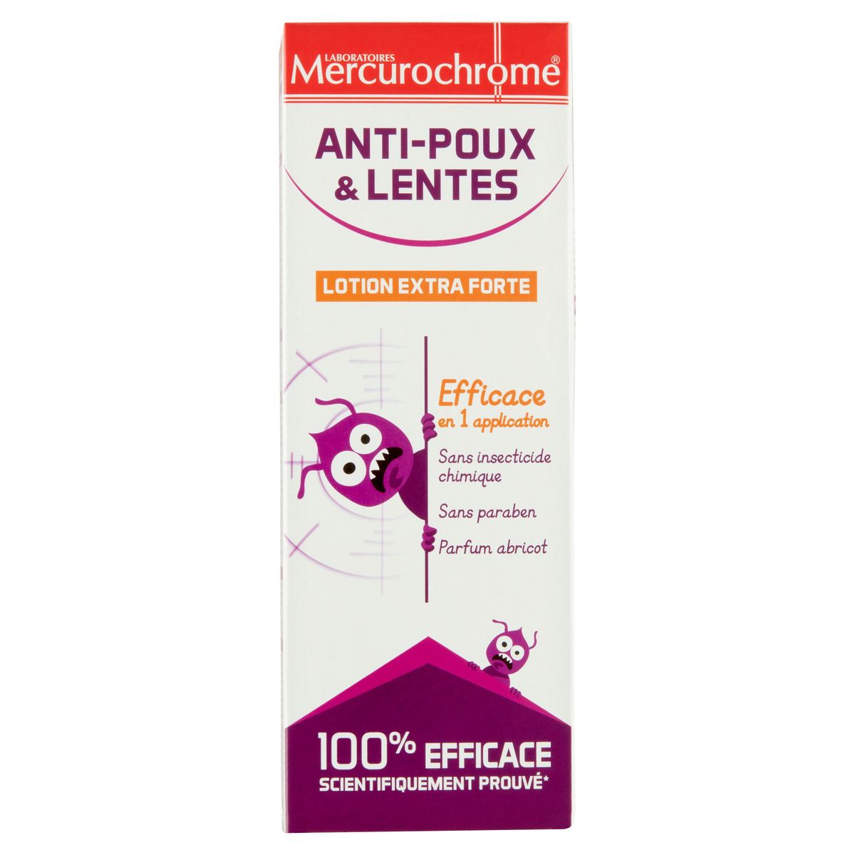 Laboratoires Mercurochrome Anti-Poux Lentes Lotion Extra Forte 100 ml