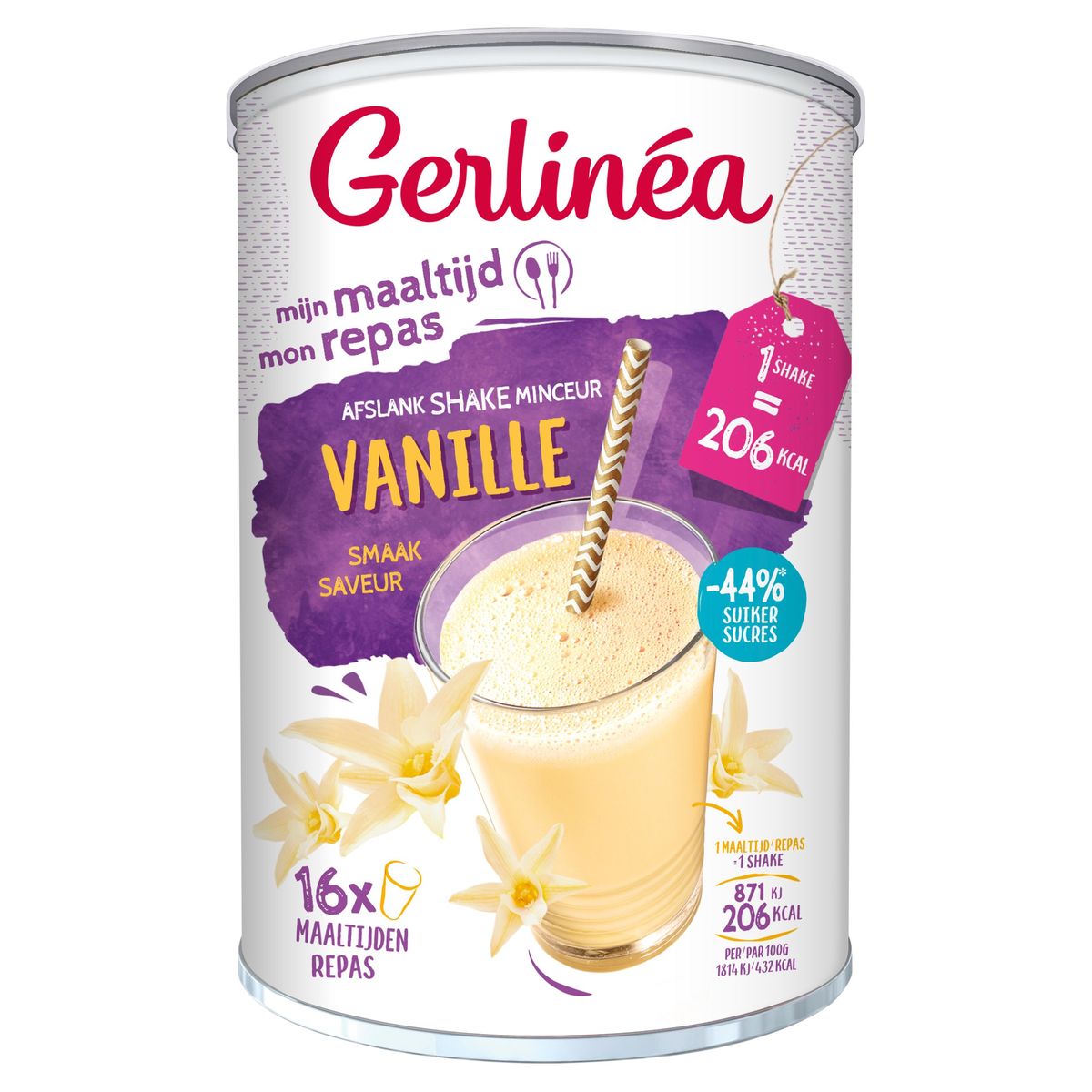 Gerlinéa Mon Repas Shake Minceur Complet Saveur Vanille - 436 g