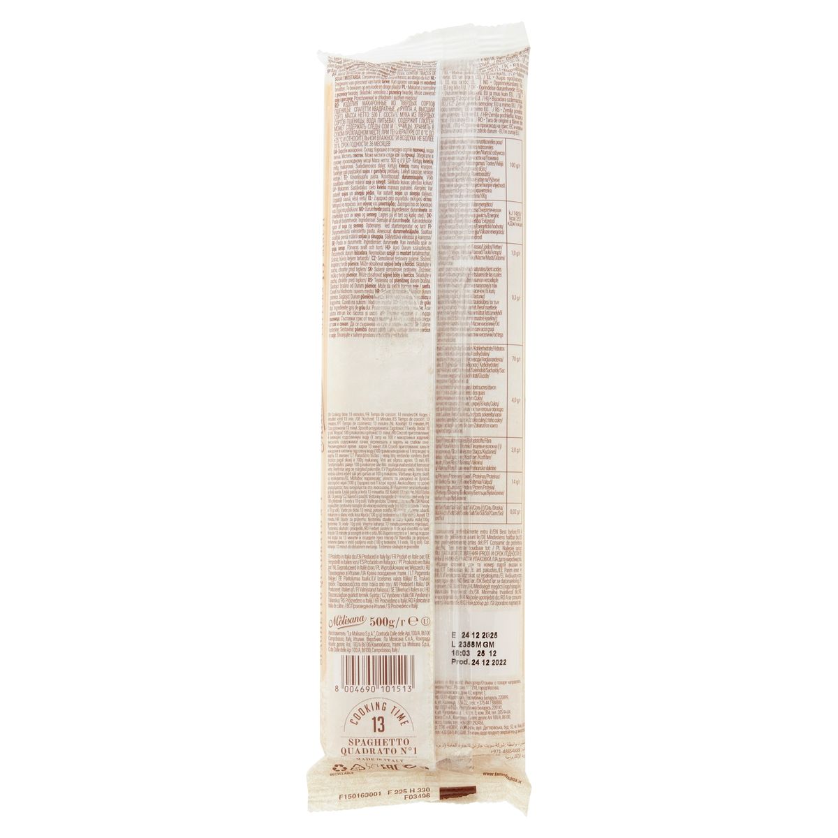 La Molisana Spaghetto Quadrato N° 1 500 g