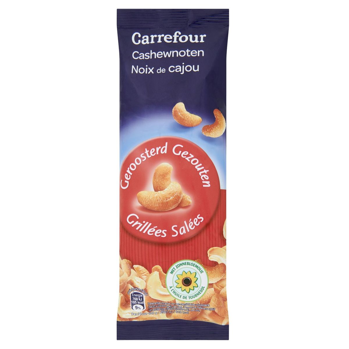 Carrefour Cashewnoten Geroosterd Gezouten 70 g