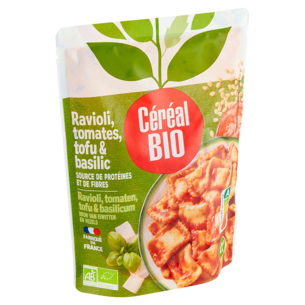 Céréal Bio Ravioli, Tomates, Tofu & Basilic 267 g