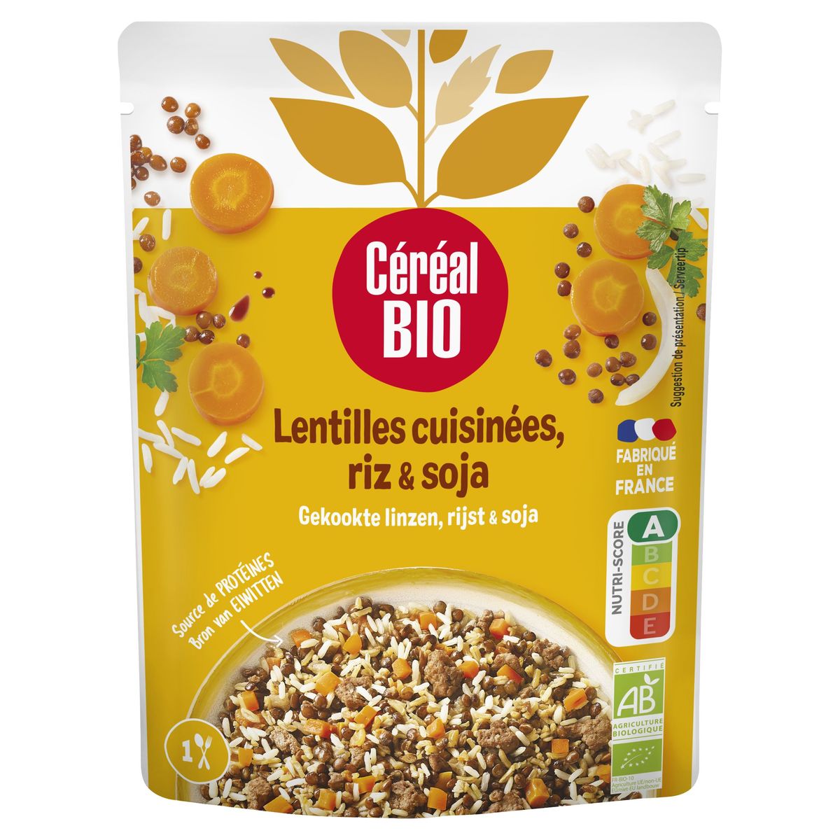 Céréal Bio Lentilles, Riz, Soja 250 g