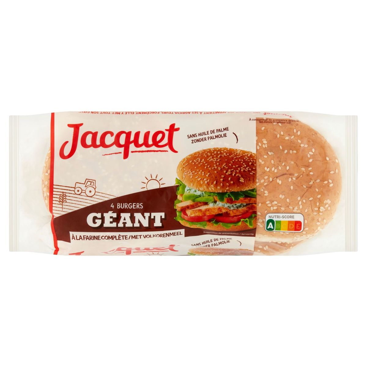 Jacquet Géant Burgers 4 Stuks 330 g