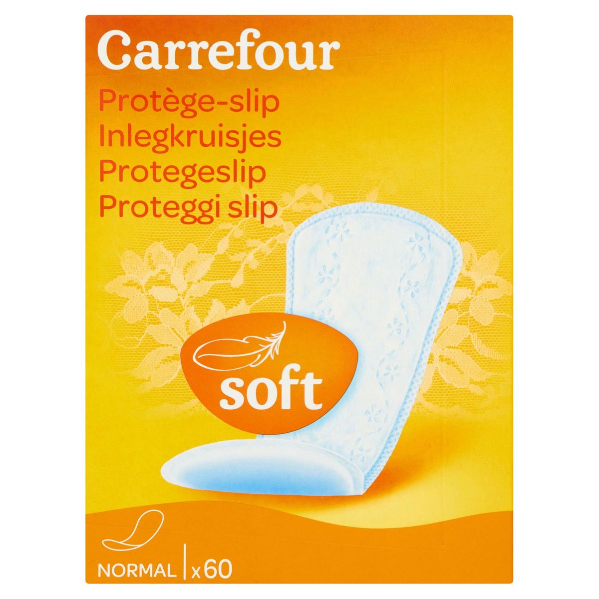 Carrefour Protège-slip Soft Normal 60 Pièces