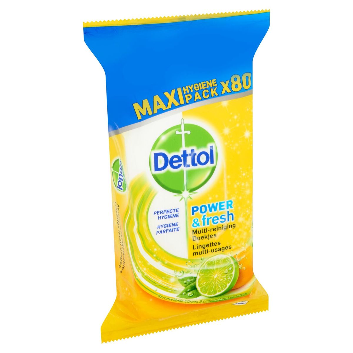 Dettol Lingettes multi-usages - Citron - 80