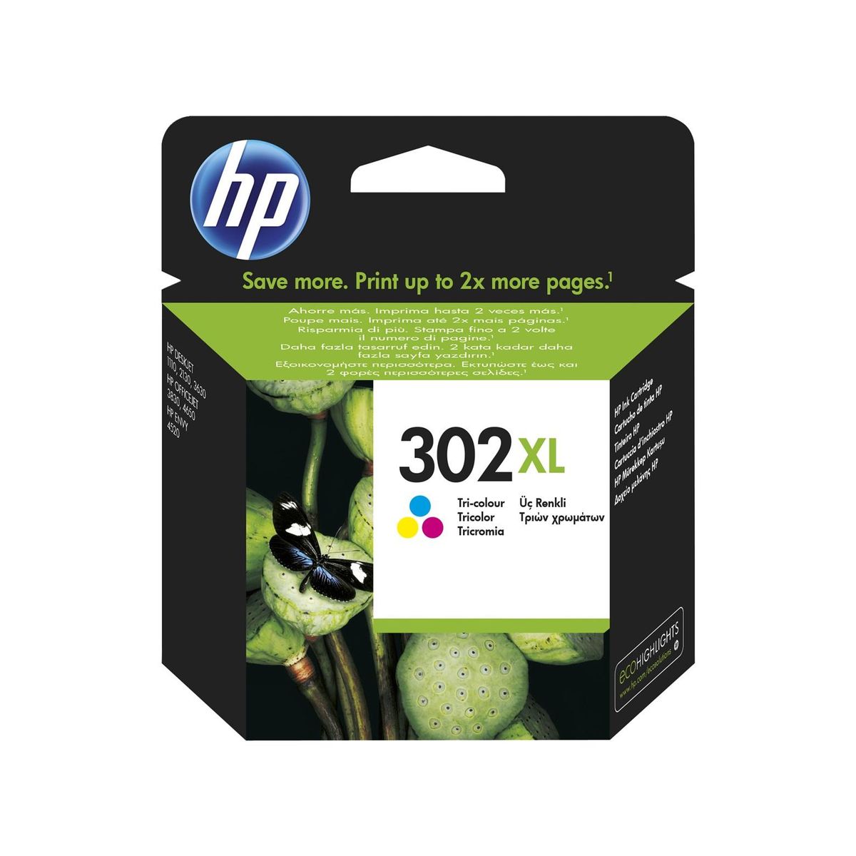 HP Cartouches d'encre 302XL - Tri-Color C/M/Y