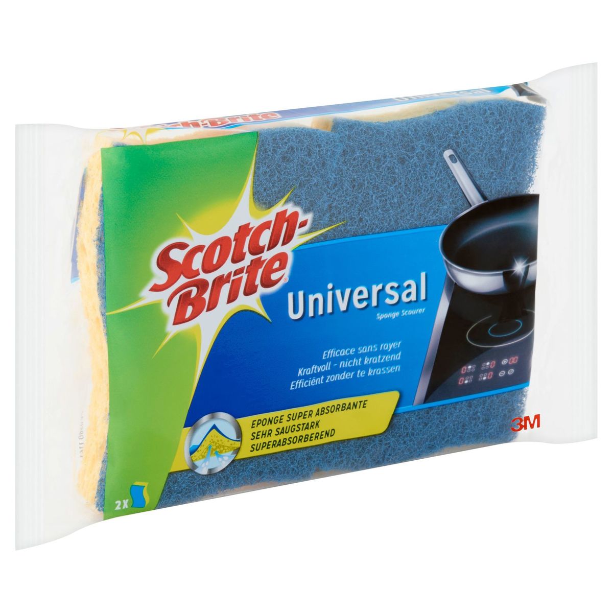 Scotch-Brite Universal Sponge Scourer 2 Stuks