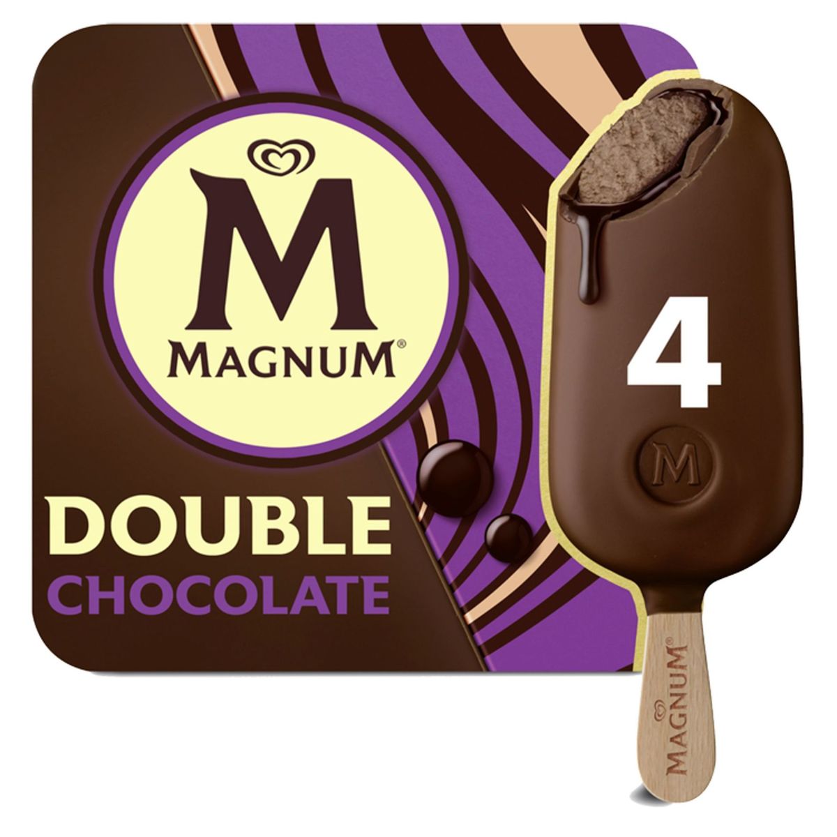 Magnum Ola Double Multipack Ijs Chocolade 4 x 88 ml