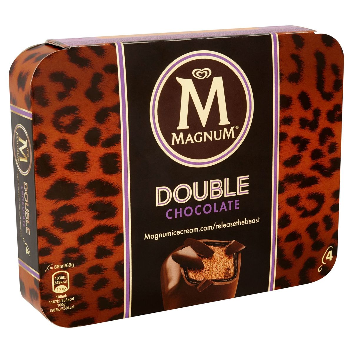 Magnum Ola Double Multipack Glace Chocolat 4 x 88 ml