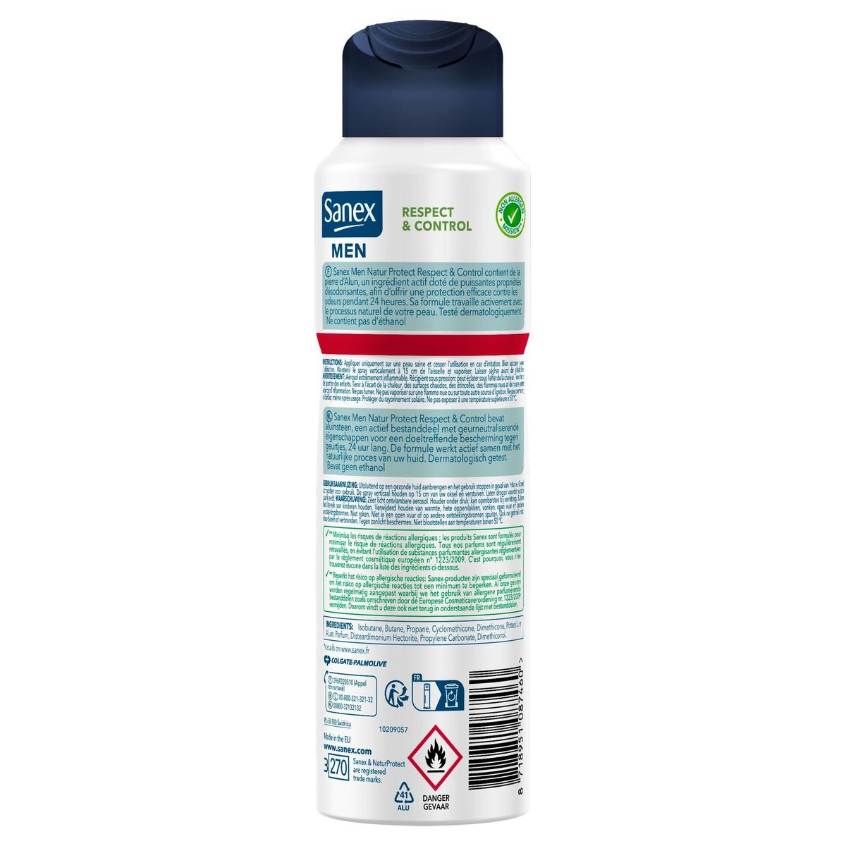 Sanex Men Natur Protect Respect & Control deodorant spray - 200ml