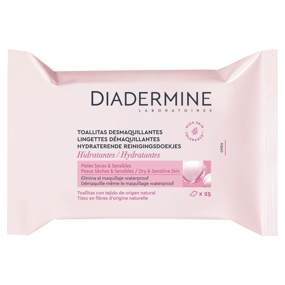 Diadermine Cleansing Lingettes Hydratantes 25 Lingettes