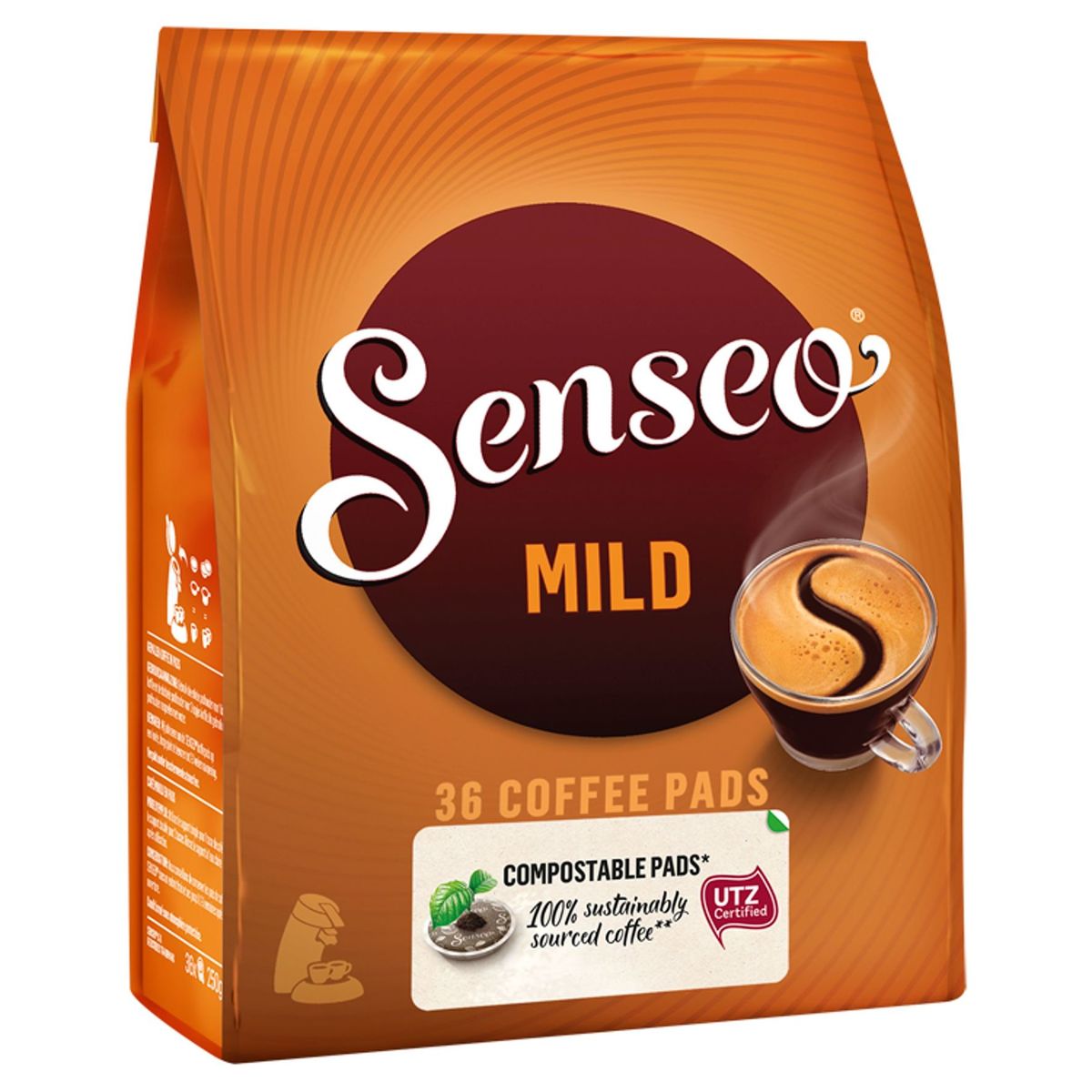 SENSEO® Café Dosette Compostables* Mild 36 Pièces