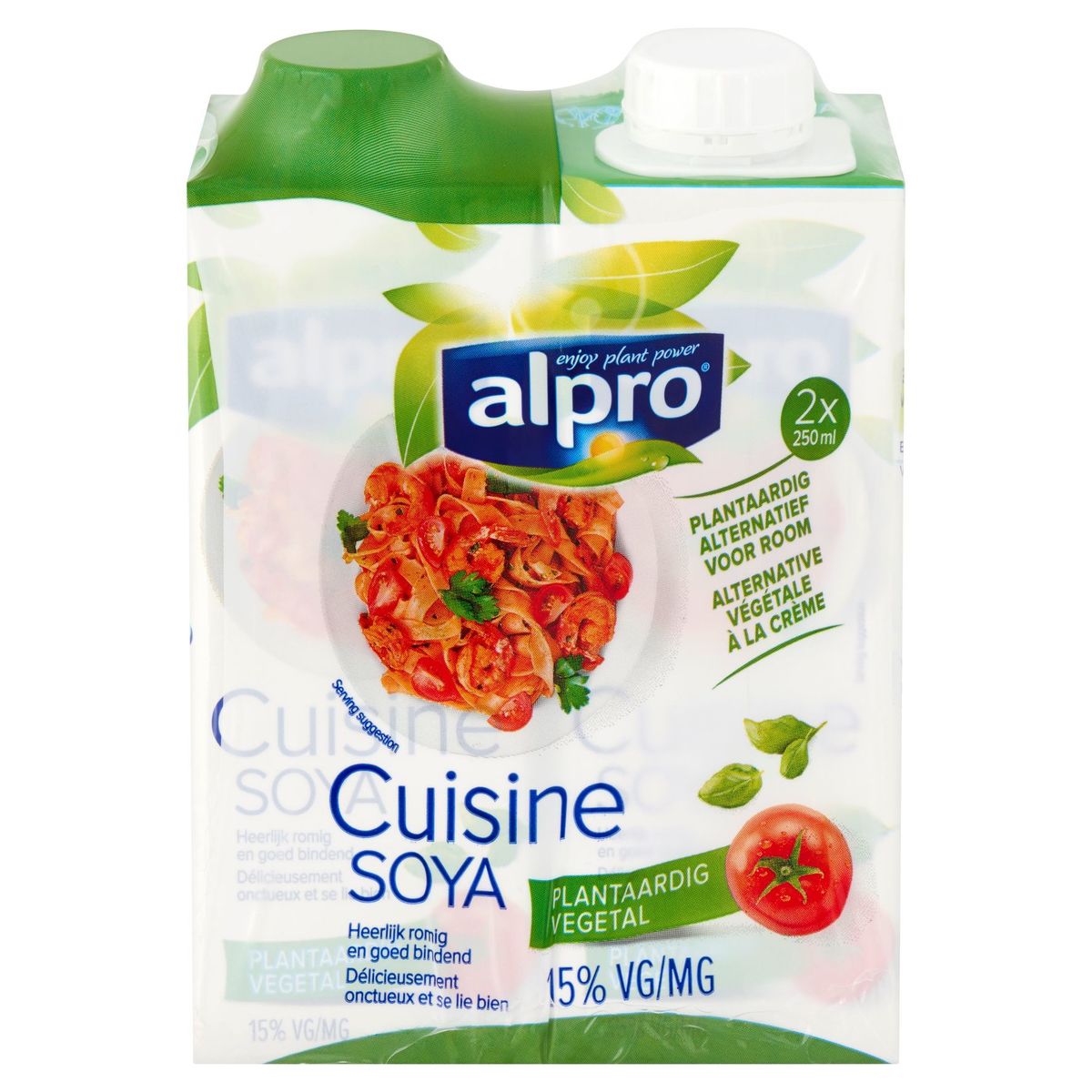 Alpro Cooking Alternative Végétale A La Crème Soja 14% 2x250ml