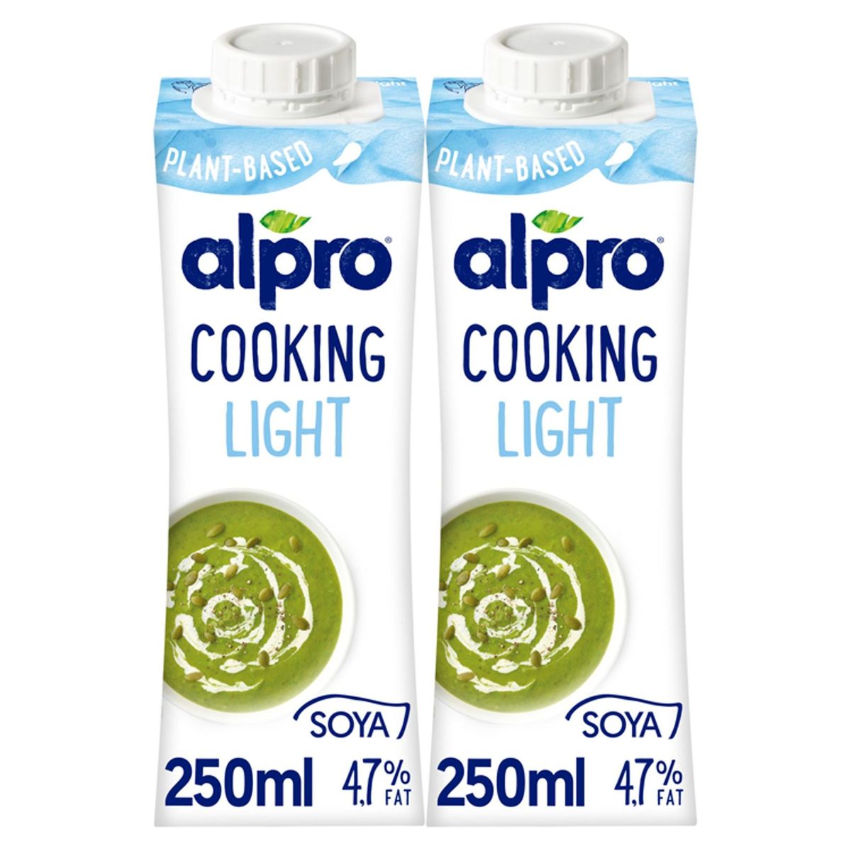 Alpro Cooking Light Plantaardig Alternatief Voor Room Soja 4.7% 2x250ml