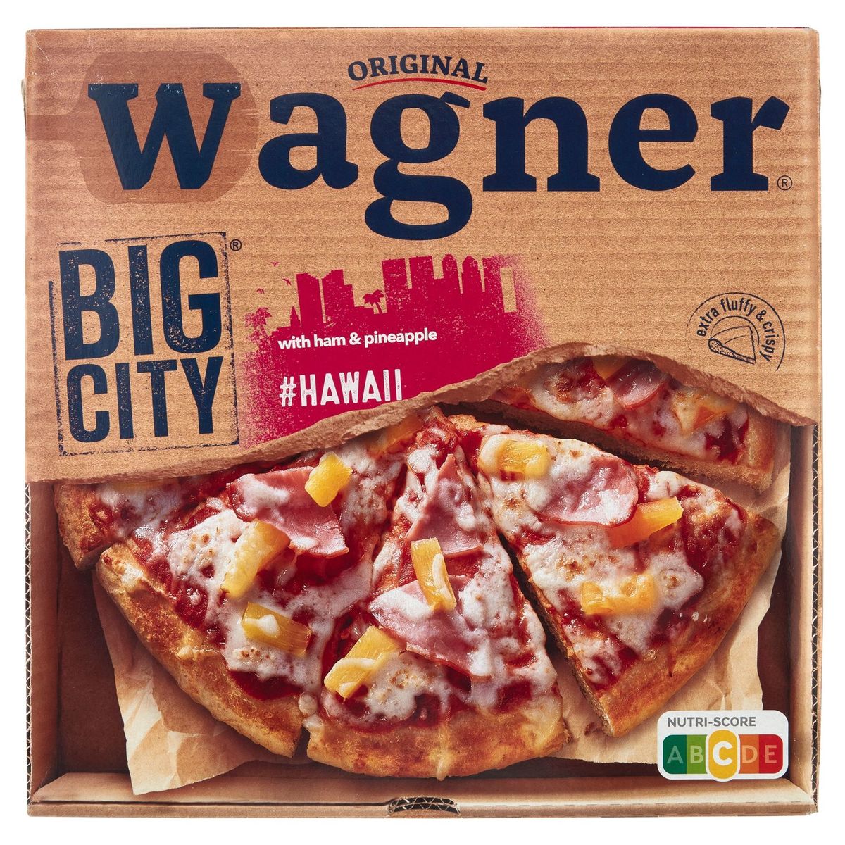 Original Wagner BIG city pizza hawaii ananas ham 435 g