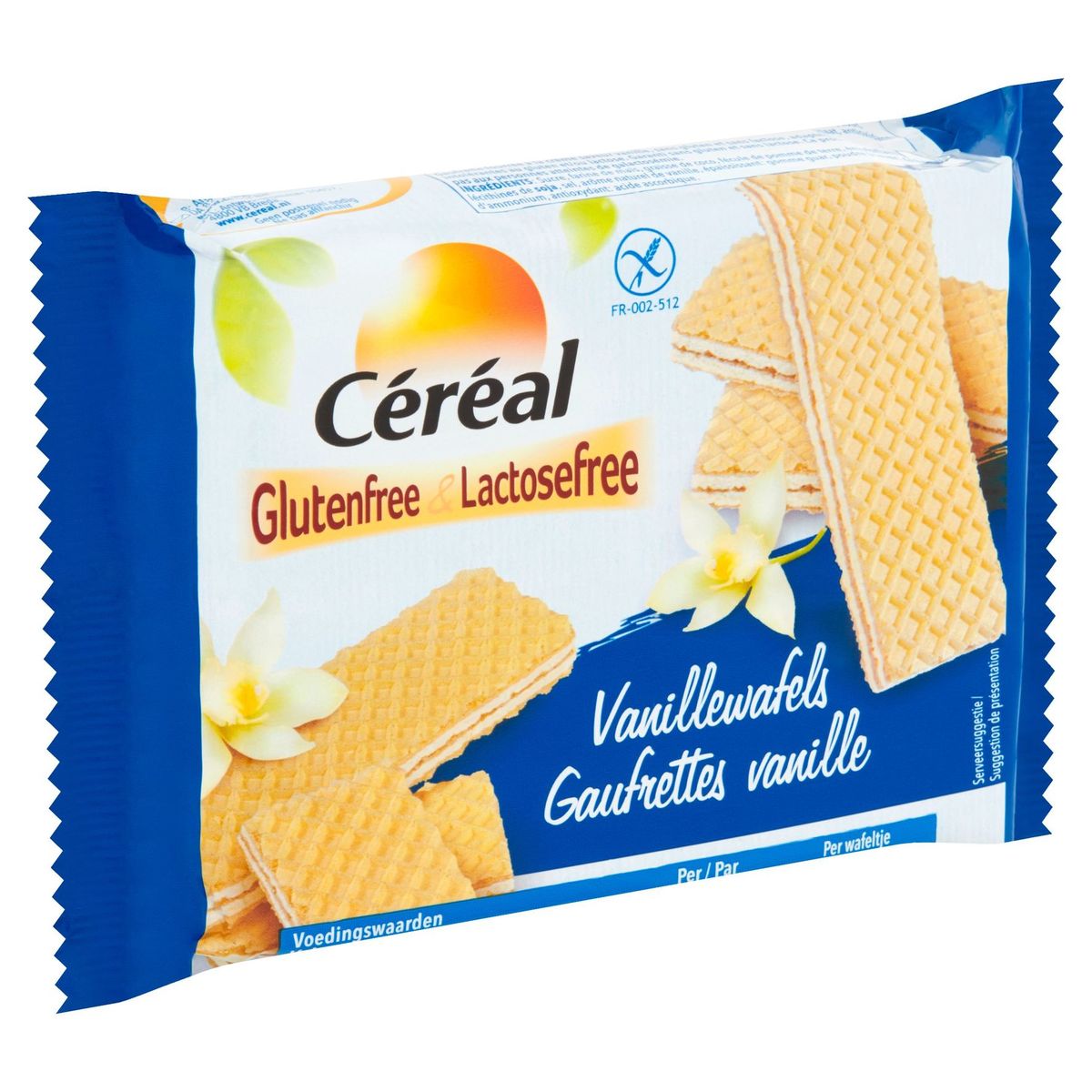 Céréal Glutenfree & Lactosefree Vanillewafels 125 g