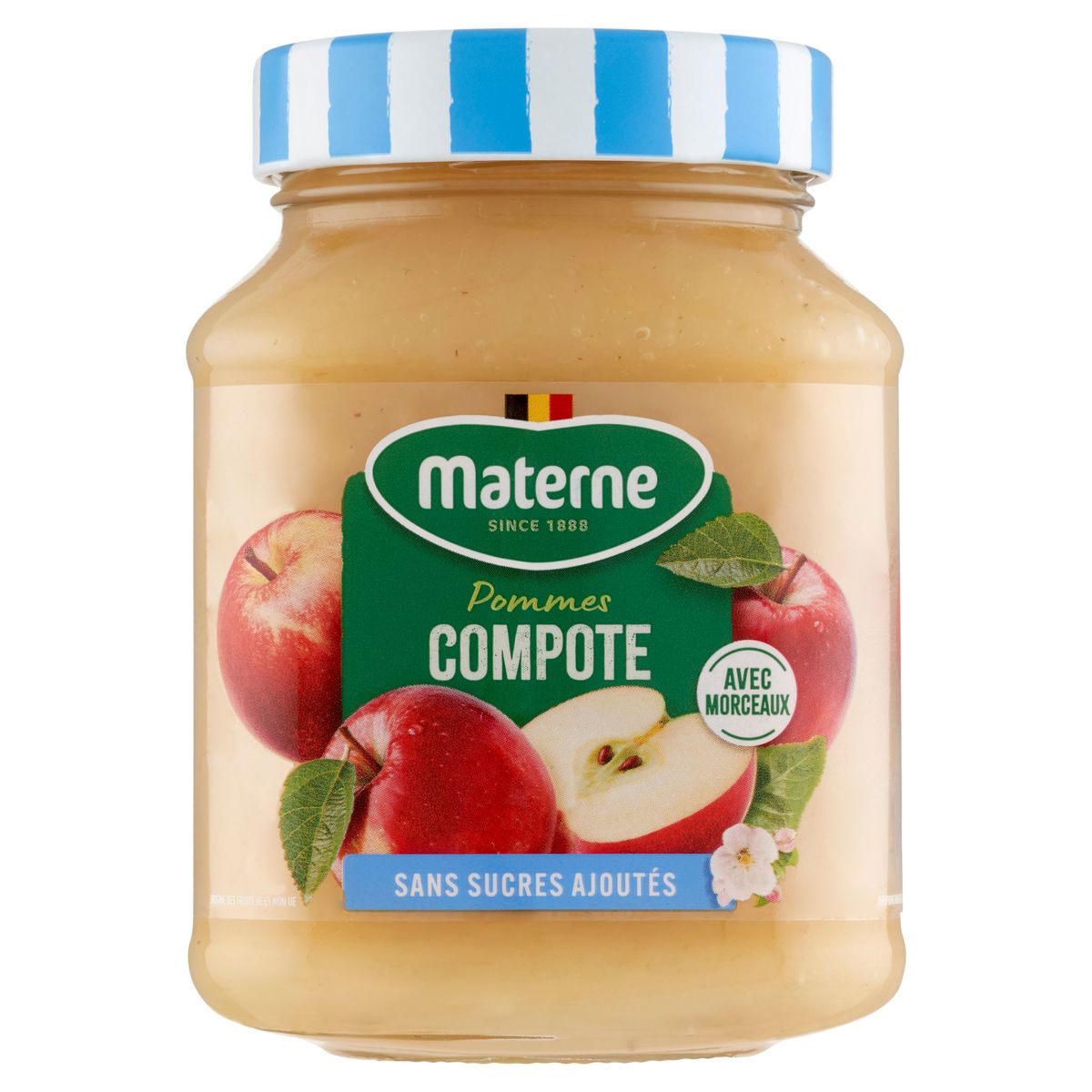 Materne Pommes Compote avec Morceaux 350 g