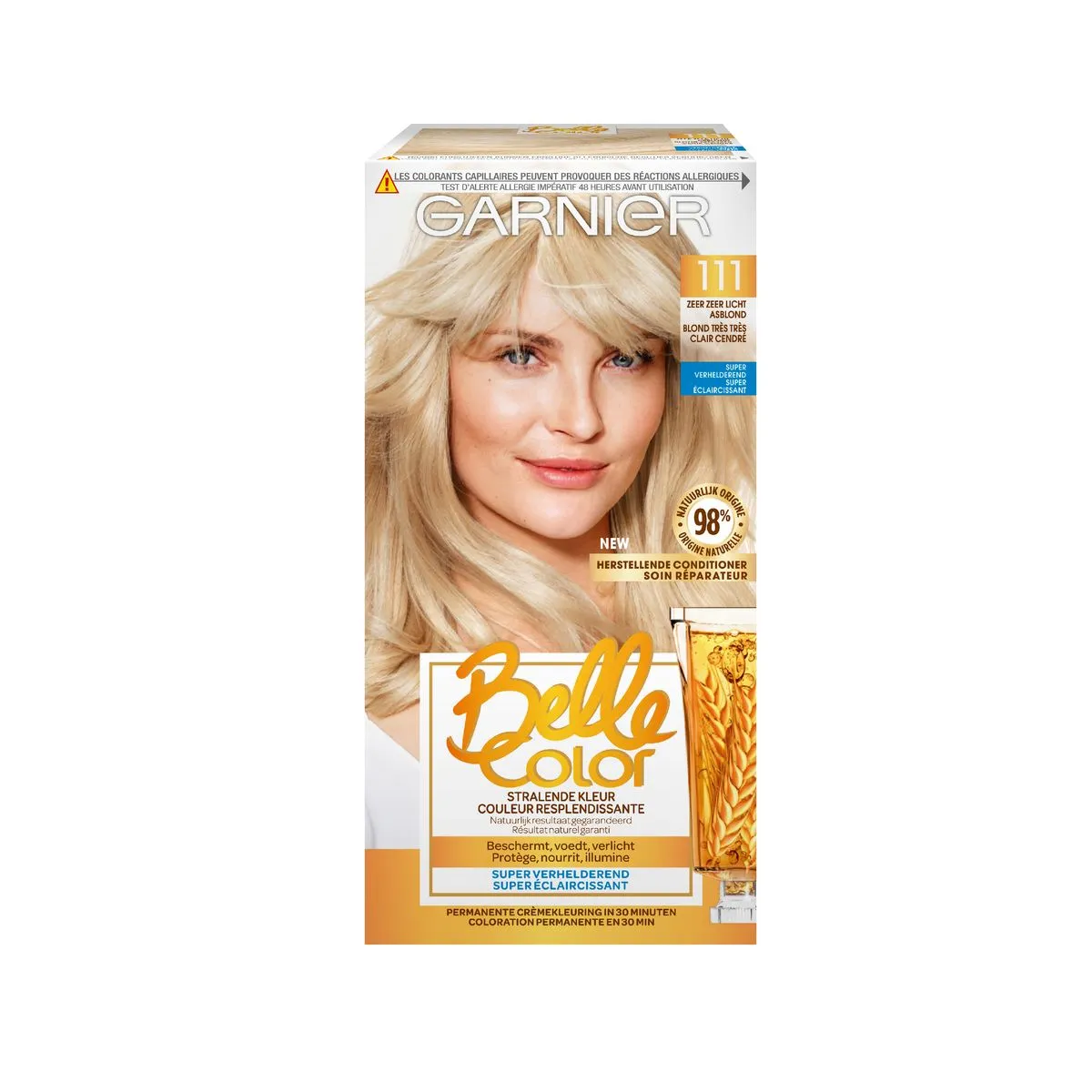 Belle Color 111 Zeer Licht Asblond Permanente Haarkleuring | Carrefour ...