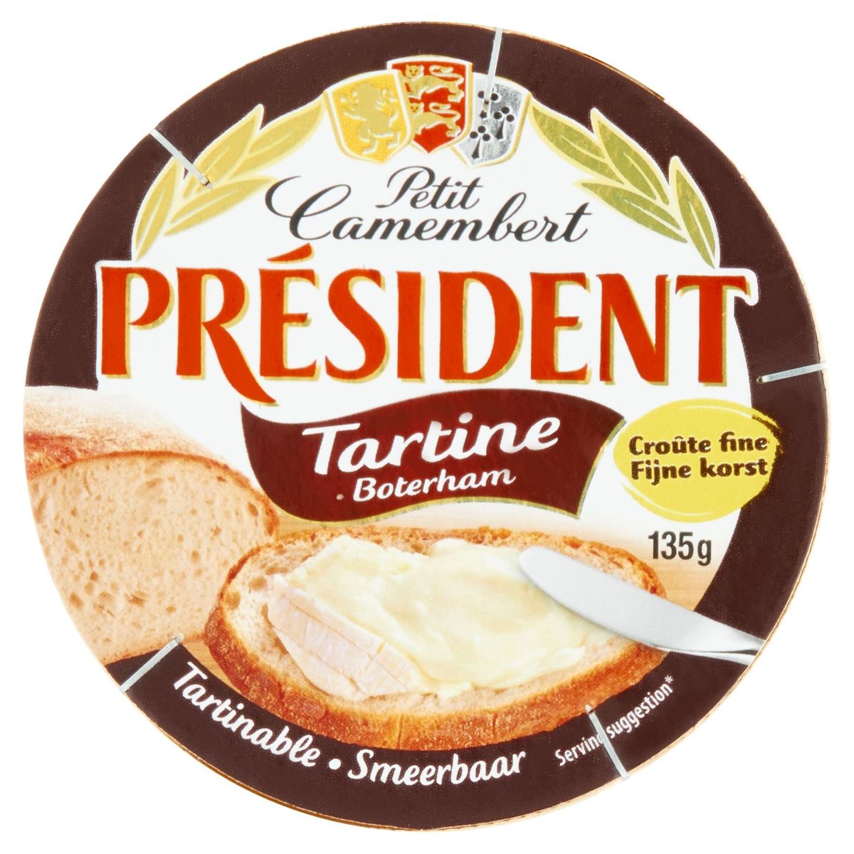 Président Petit Camembert Tartine 135 g