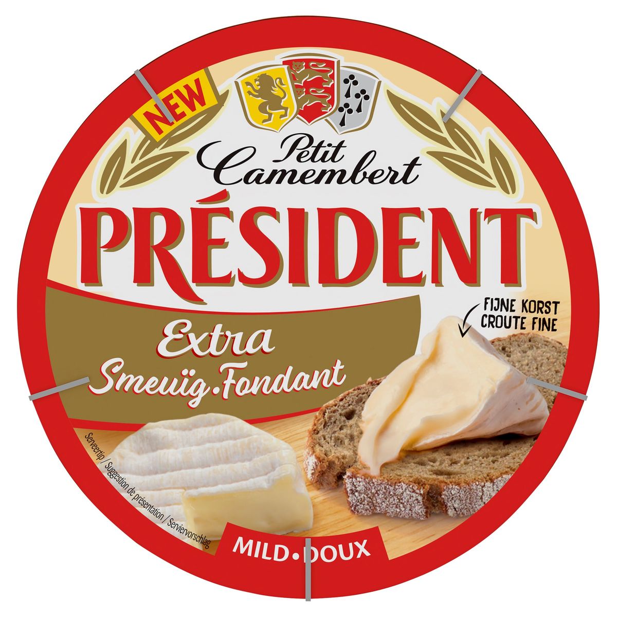 Président Petit Camembert Extra Smeuïg Mild 135 g