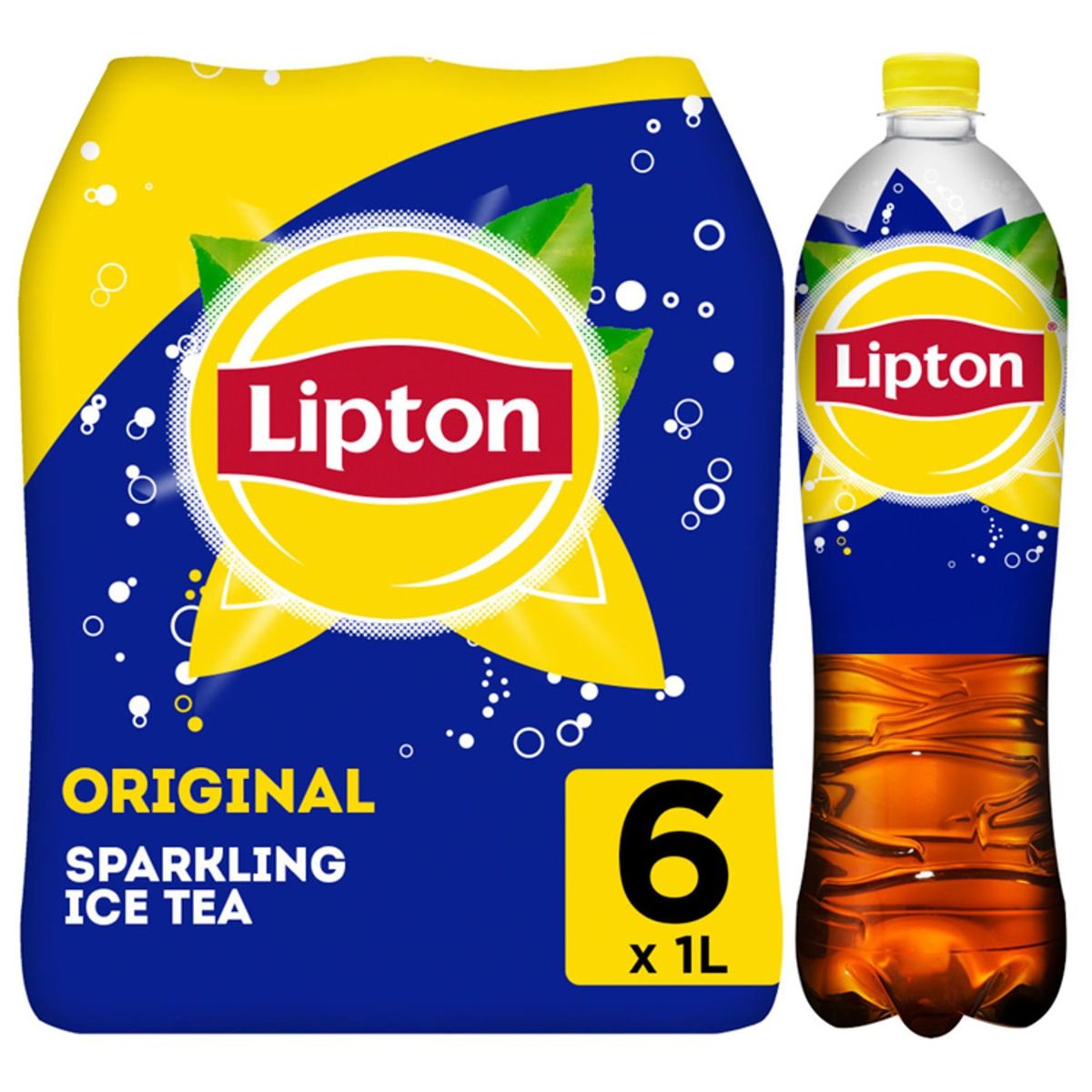 Lipton Iced Tea Thé Glacé Pétillant Original 6 x 1 L
